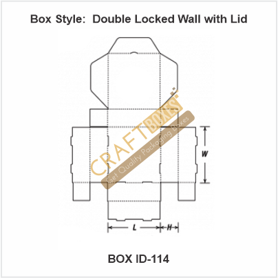 Double Locked Wall with Lid Boxes