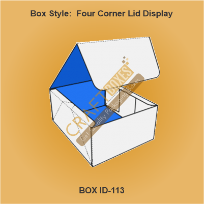 Four Corner Lid Display Boxes