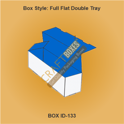 Custom Kraft Full Flat Double Tray Packaging Boxes