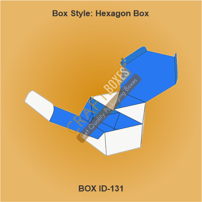 Custom kraft hexagon boxes
