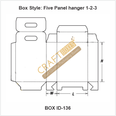 Five Panel Hanger 123 Packaging Boxes