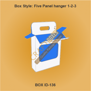 Five Panel Hanger 123 Packaging Boxes